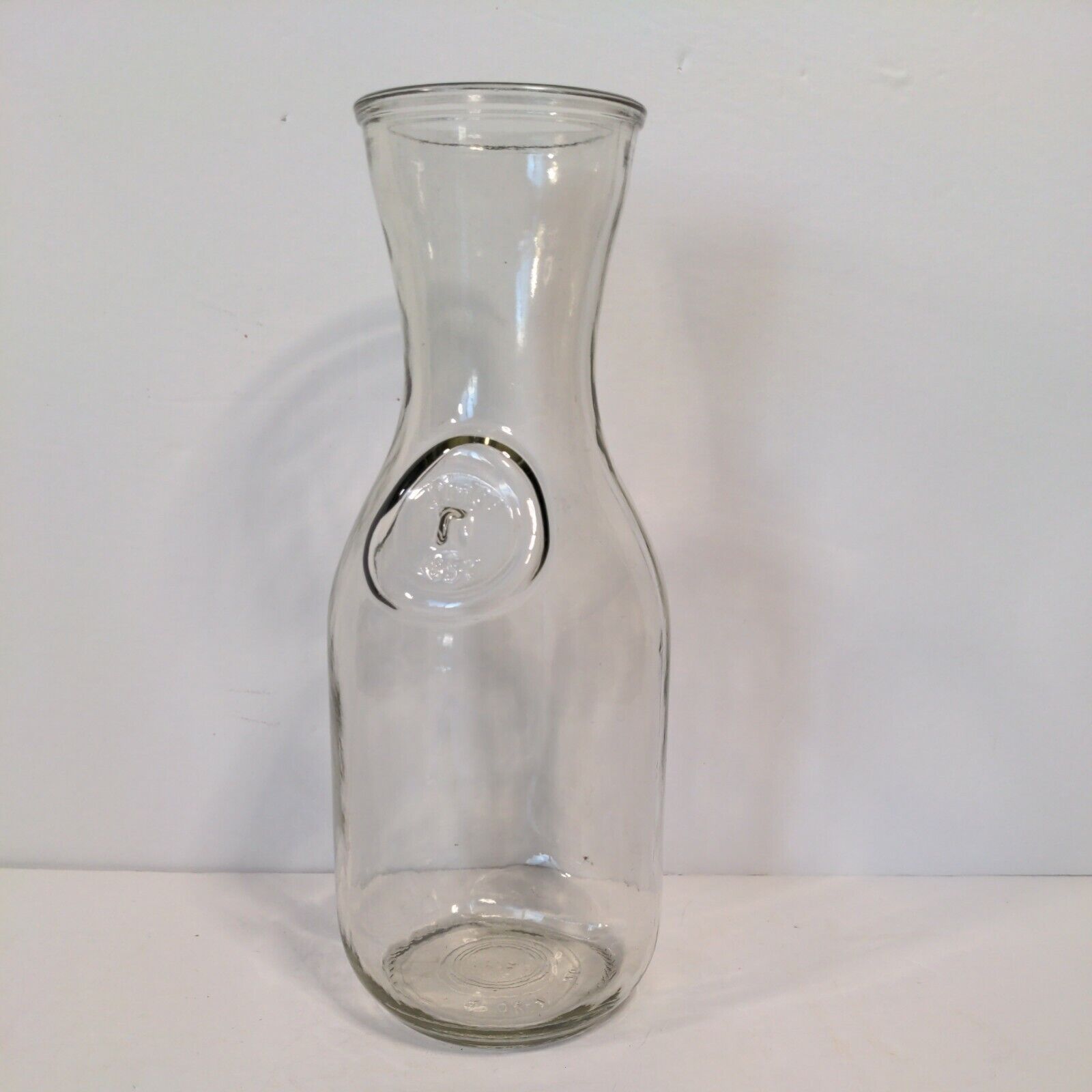 Vintage Paul Mason "since 1852" Glass Milk Bottle, Carafe, Or Vase