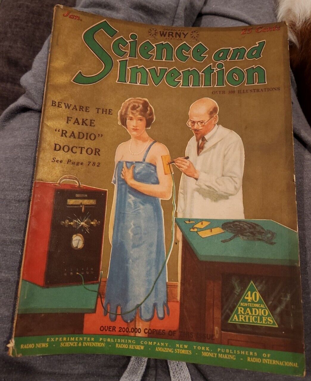 Science And Invention Magazine "beware The Fake Radio Doctor." January 1922