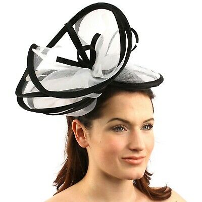 Feathers 3 Tier Layer 2 Tone Headband Fascinator Millinery Cocktail Hat