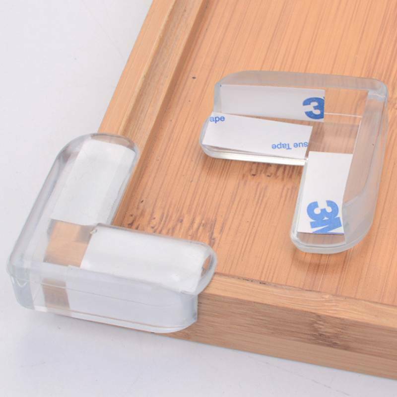 Baby Safety Clear Rubber Table Corner Guard Household Glass-desk Edge Protector.