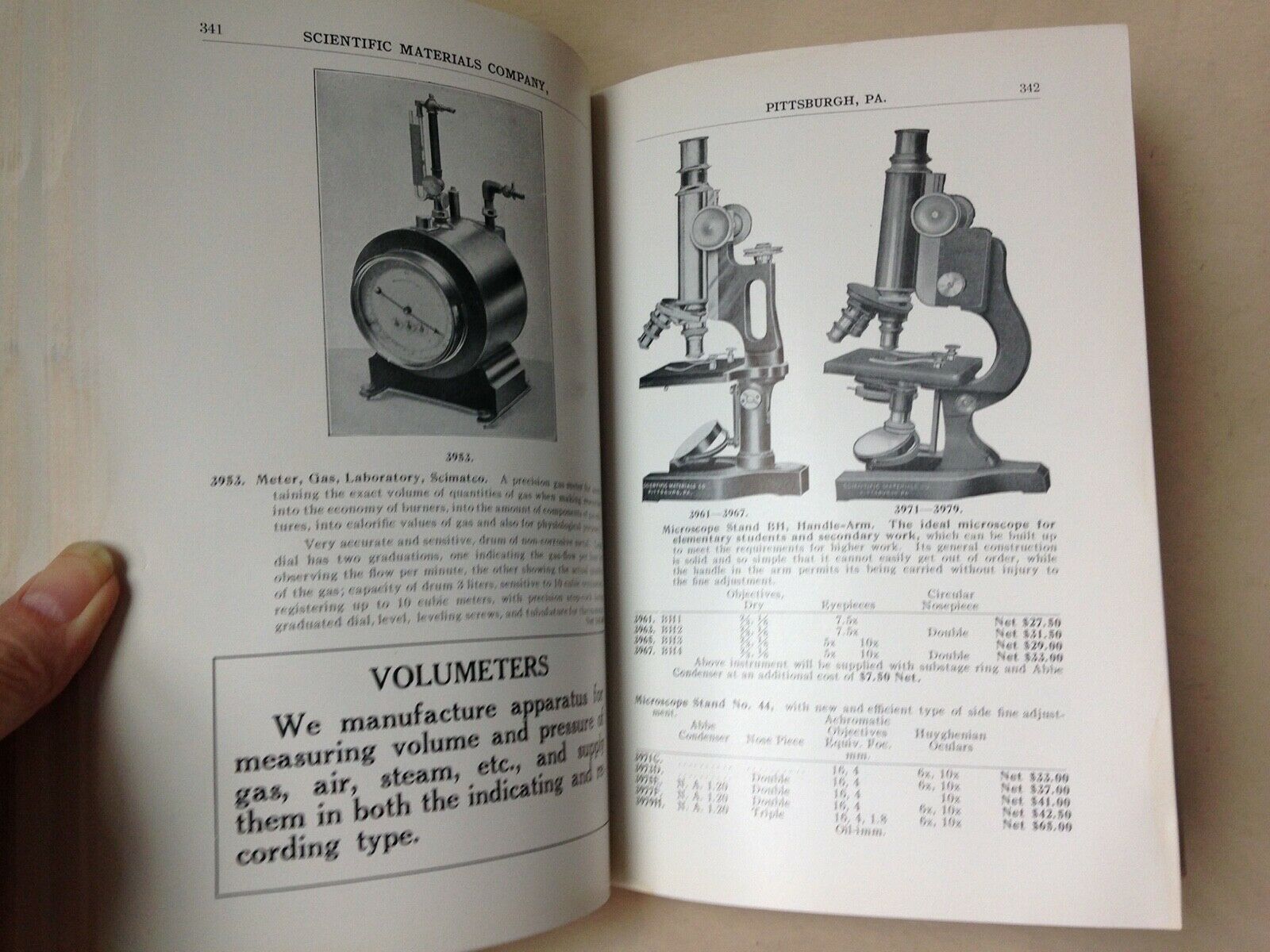 1915 Catalog Illustrated Scientific Materials Co Pittsburgh Pa