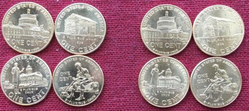 Eight Coin Set Lincoln Bicentennial 2009 Cent Pennies From Mint Rolls P & D Mint